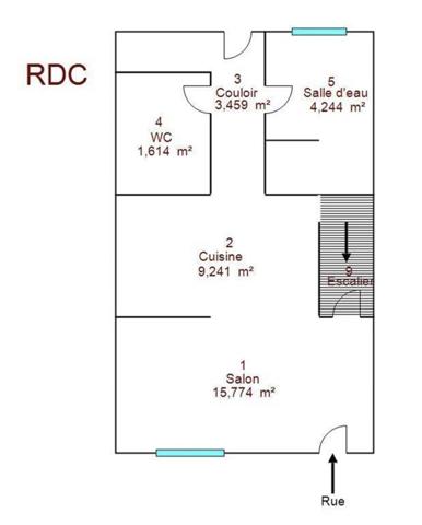 A VENDRE MAISON de 55m2, Idéal Investisseur ou Primo Accédant, Quartier REMICOURT, SAINT QUENTIN (02100)