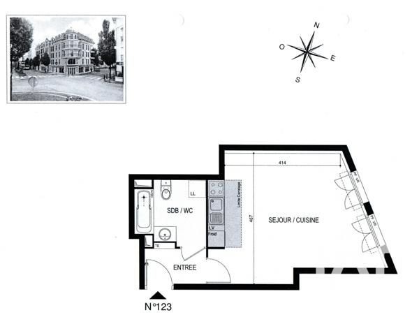 Studio à vendre 32 m² Villiers-sur-Marne