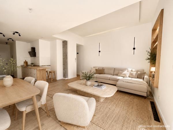 Appartement 2 chambres rénové avec jardin