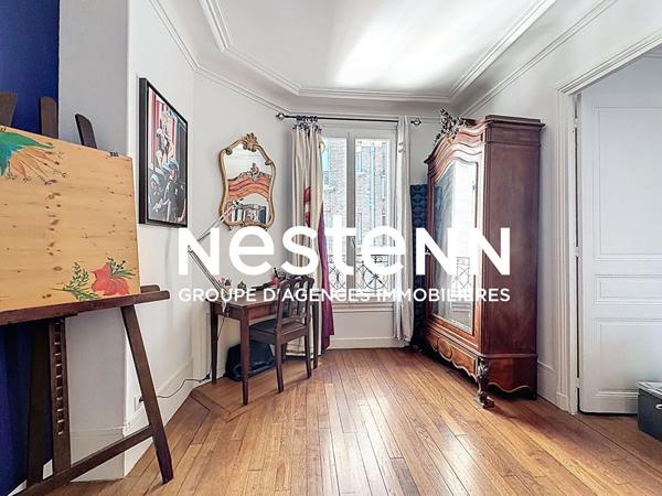 Appartement deux pièces 42 m² Batignolles rue Jacquemont calme sur cour - cave et remise 4e étage