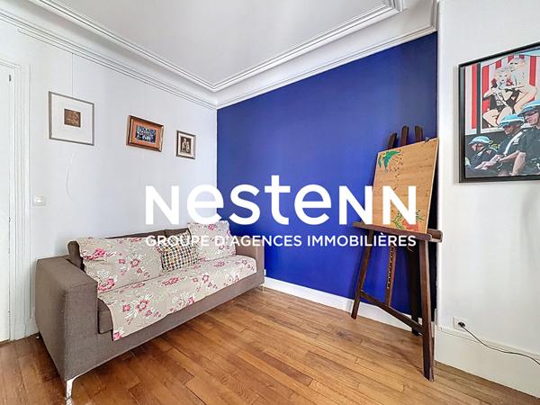 Appartement deux pièces 42 m² Batignolles rue Jacquemont calme sur cour - cave et remise 4e étage