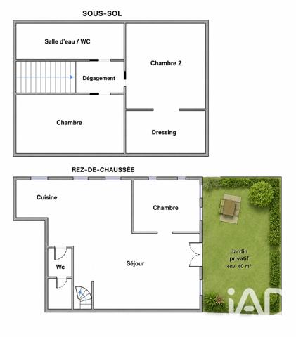 Appartement à vendre 4 pièces 48,29 m² Colombes
