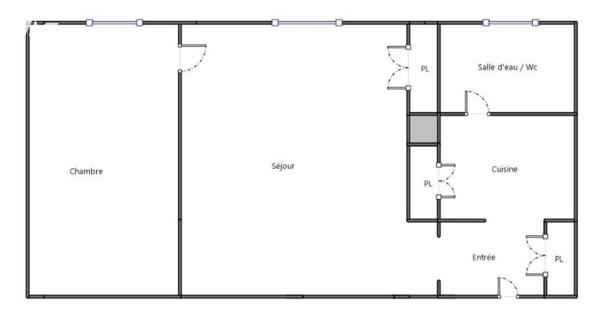 Belleville – Charmant 2 pièces, lumineux sur rue, cave incluse