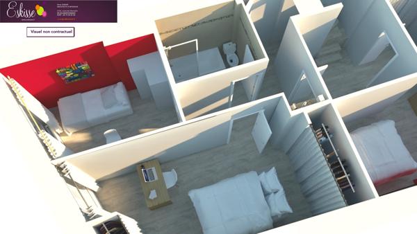 Saint-Étienne (42100) COLOCATION 5 CHAMBRES - TRIPLEX REFAIT A NEUF / SECTEUR TREFILERIE