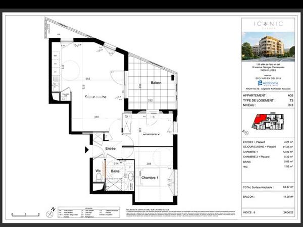 À vendre Appartement 3 pièces 72 m² - Cluses 74300