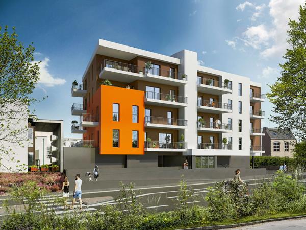 Dpt Finistère (29), à vendre LANDERNEAU Appartement T3 74.34m²m² Balcon 8m²