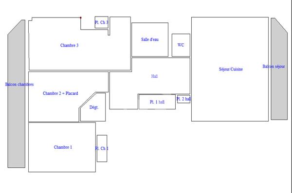 Appartement Marseille 4 pièce(s) 71.47 m2