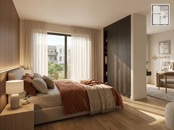 FLORANGE CENTRE appartement T4 Neuf en Duplex de 83 m² avec Terrasse de 12 m², Proche Luxembourg & Thionville