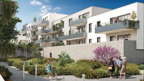 FLORANGE CENTRE appartement T4 Neuf en Duplex de 83 m² avec Terrasse de 12 m², Proche Luxembourg & Thionville