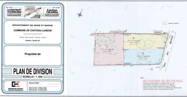 Terrain à vendre    Château-Landon