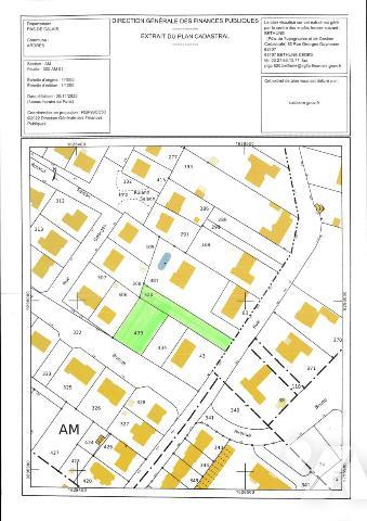 Proche du centre ville, PARCELLE située à ARDRES, 1056m2, deuxième rang
