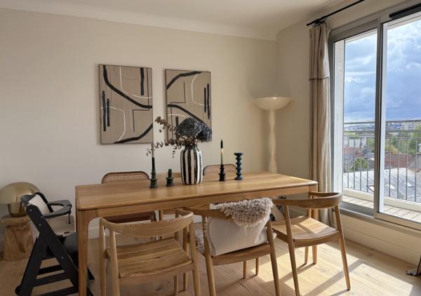 Appartement 86,70 m² au 6e et dernier étage avec balcons, parking, cave dans résidence de standing