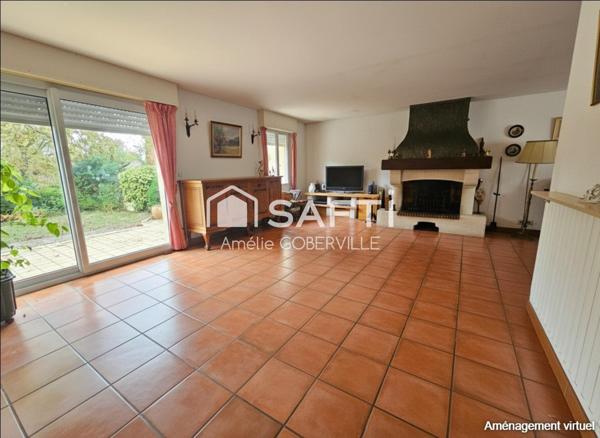 Maison de 157 m² pleine de charme dans un cadre verdoyant et paisible à Léognan - 4 chambres - Grande pièce de vie - Sous sol de plus de  100m²