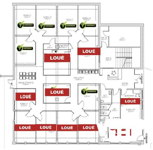 Immeuble de bureaux rénové - Limoges sud , Limoges
