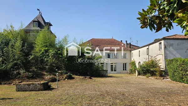 Demeure de charme avec piscine et dépendances – Parc de 1 553 m² au cœur de Cozes