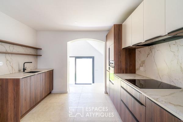 Maison dans années 50 et son extension contemporaine