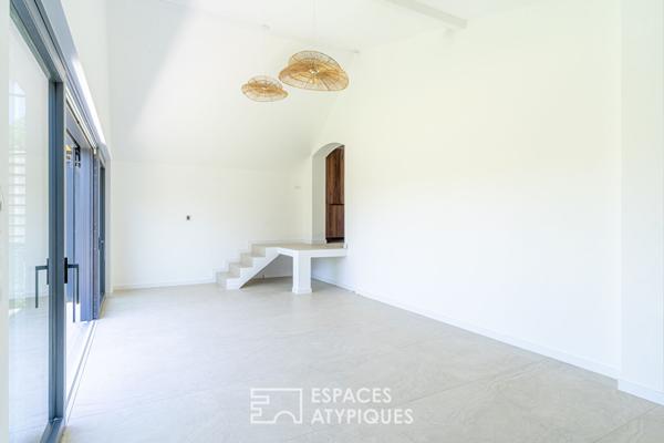 Maison dans années 50 et son extension contemporaine