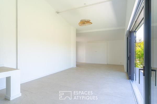 Maison dans années 50 et son extension contemporaine