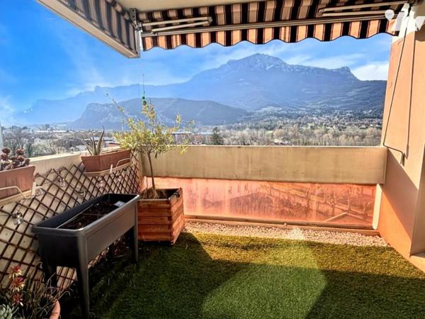 Echirolles, 4p+C dernier etage, terrasse, parking + garage (en sus)