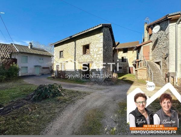 Maison dauphinoise en pierre à rénover, au calme, toiture neuve