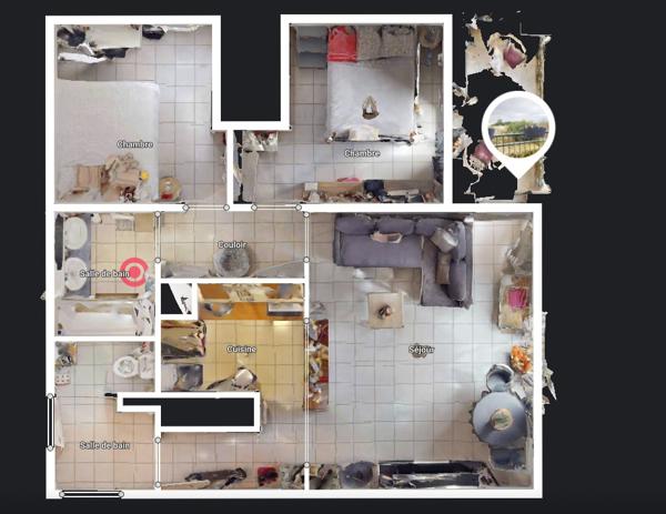 T3 56m2 terrasse et parking