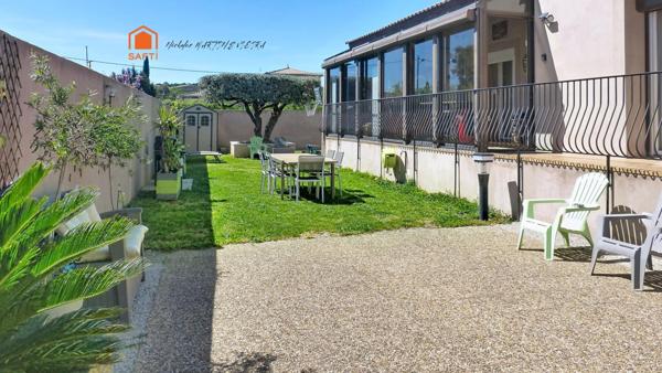Maison individuelle de plain-pied avec jardin idéale famille