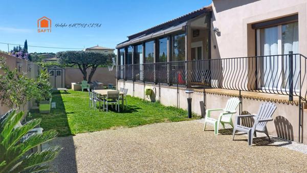 Maison individuelle de plain-pied avec jardin idéale famille
