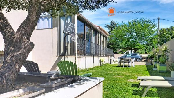 Maison individuelle de plain-pied avec jardin idéale famille