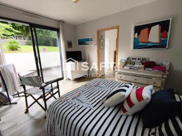 Quimper, quimper moulin vert, 170 m² habitable, extention contemporaine, 5 chambres dont deux suite parentale en rdc