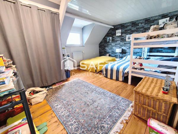 Quimper, quimper moulin vert, 170 m² habitable, extention contemporaine, 5 chambres dont deux suite parentale en rdc