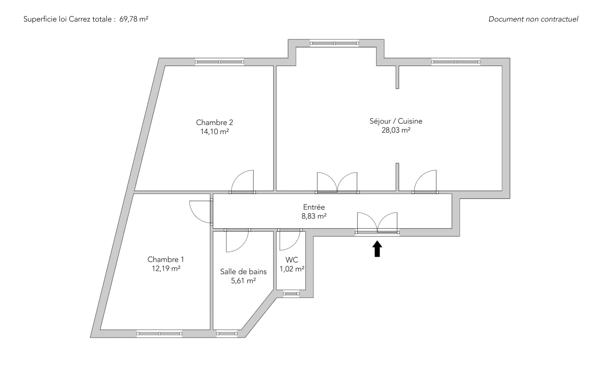 Appartement Paris 18 e - HAUT LEPIC / JUNOT
