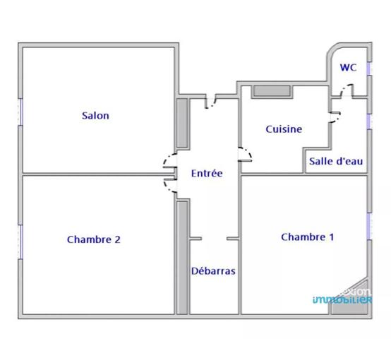 Vente immobilière : Appartement à Paris 19ème   48.7 m² 395 000 €- Connexion Damrémont.