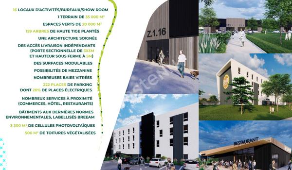 LOCAUX D'ACTIVITÉS/BUREAUX/SHOW ROOM -220m²- Zone Z'EST/B'EST -FAREBERSVILLER