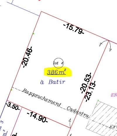 Terrain à vendre 386 m² Saint-Louis