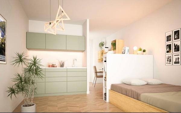 Appartement à vendre    2 pièces • 19,10 m2 Grasse