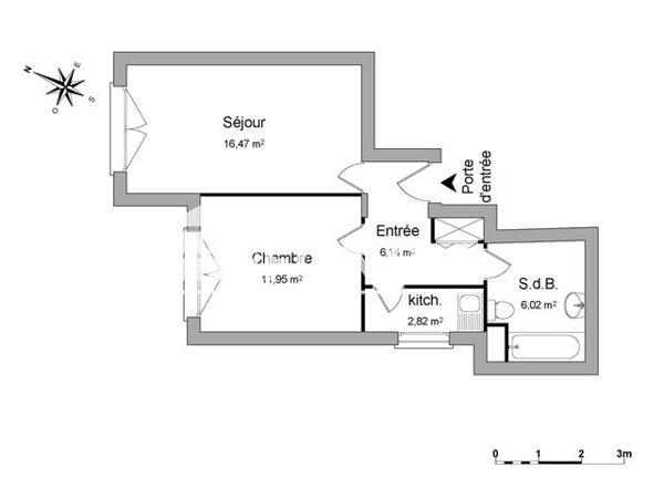 Location Appartement 2 pièces 43.4 m² - 4 RUE D'OBERNAI Strasbourg 67000