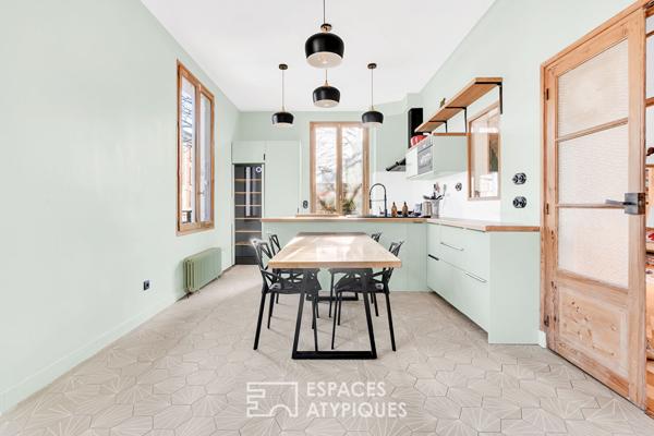 Ancienne maison maraîchère avec jardin et appentis