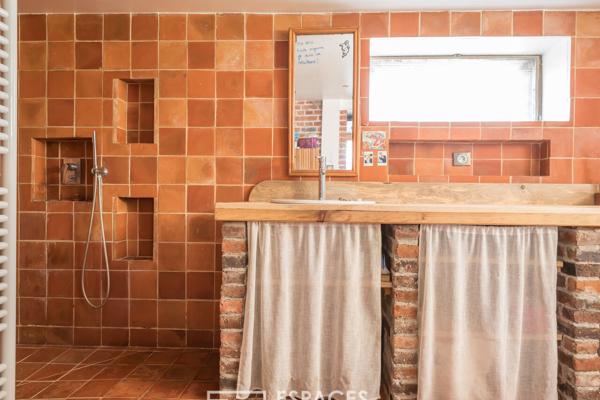 Ancienne maison maraîchère avec jardin et appentis