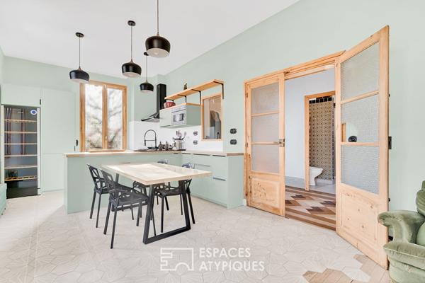 Ancienne maison maraîchère avec jardin et appentis