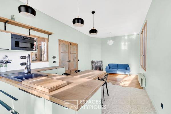 Ancienne maison maraîchère avec jardin et appentis