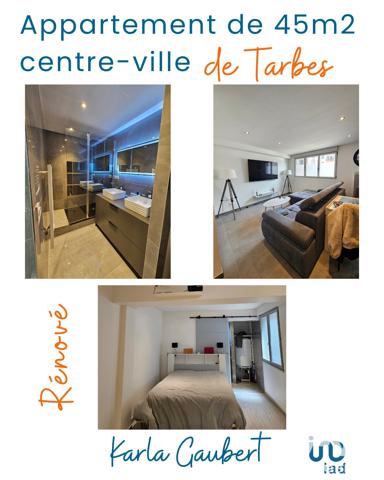 Appartement à vendre 2 pièces 45,49 m² Tarbes