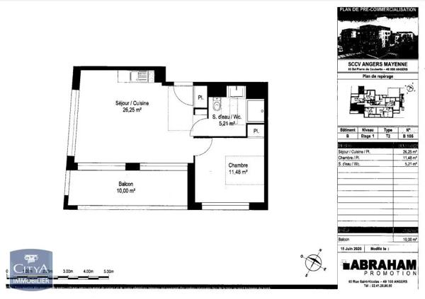 Appartement à louer 2 pièces 42.94m²