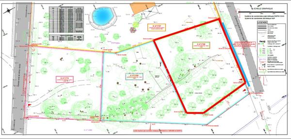 Terrain de 1 000 m²