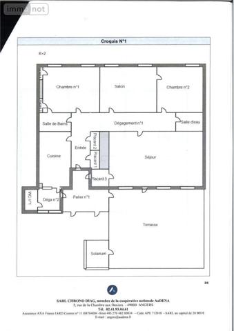 Appartement à vendre à Angers dans le Maine-et-Loire (49000), ref : 49046/829