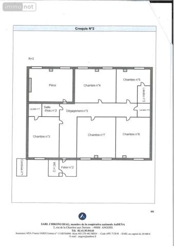 Appartement à vendre à Angers dans le Maine-et-Loire (49000), ref : 49046/829