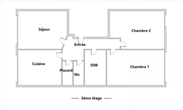 Lumineux, bien agencé Appartement Familiale de 65.50 M²