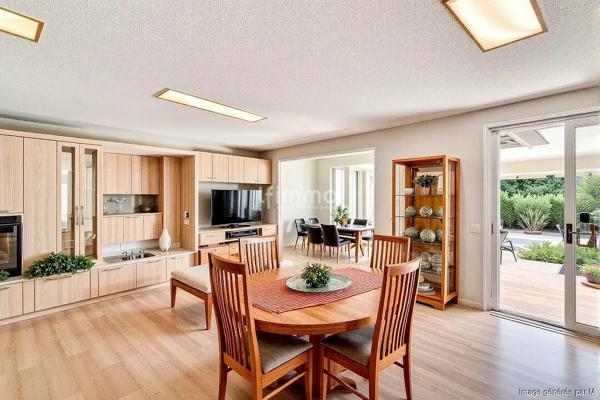 Appartement 3 pièces en rez-de-jardin + garage et parking