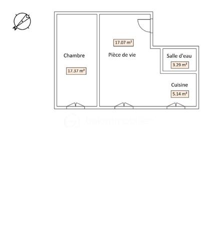 Appartement de 42,30 m²