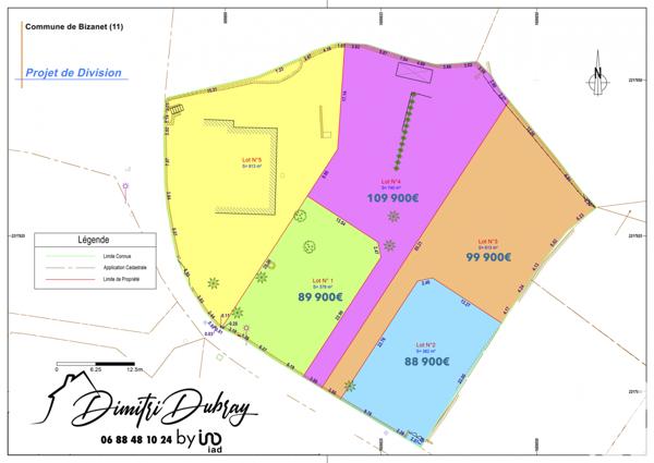 Terrain à vendre 740 m² Bizanet