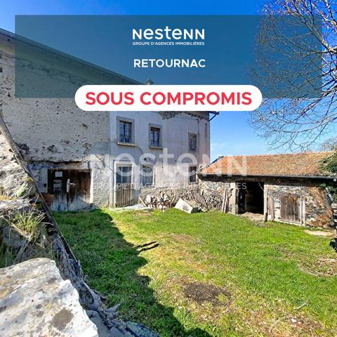 SOUS OFFRE EXCLUSIVITE ! Hameau de Retournac Ancien corps de ferme à rénover sur 1500 m2  de terrain